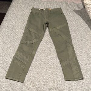 Olive Green Cargo Pants with Stitch Detail Pilcro